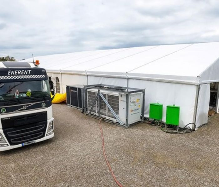Eventklimatisierung mit Kaltwassersatz von ENERENT (Foto: ENERENT GmbH)